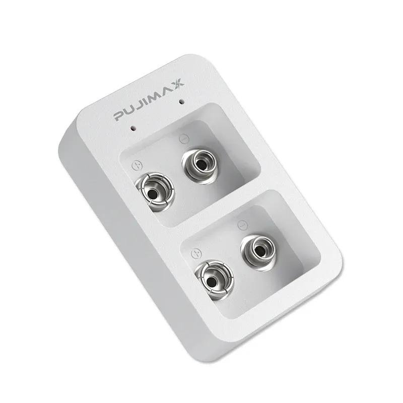 Smart Fast Battery Charger 2 Slots 9V With LED Indicators USB Cable For 9V Ni-MH/Ni-Cd/Li-ion Rechargeable Batteries