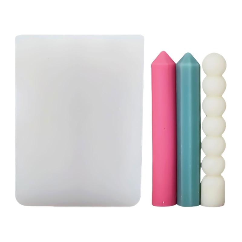 Round Silicone Candlestick Mold Portable Accessory for Making Unique Home Decoration for Column Candle and Tealights