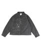 Snow Peak Sulfur Dyed Fade Painted Coverall Outer Jacket for Men and Size M JK-26SU008 Women, CHARCOAL,