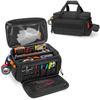 14 Inch Heavy Duty Tool Bag, Multi-Pocket Organizer for Men, Large Capacity Waterproof Work Tote, Portable Handbag for Electrician & Mechanic Tools