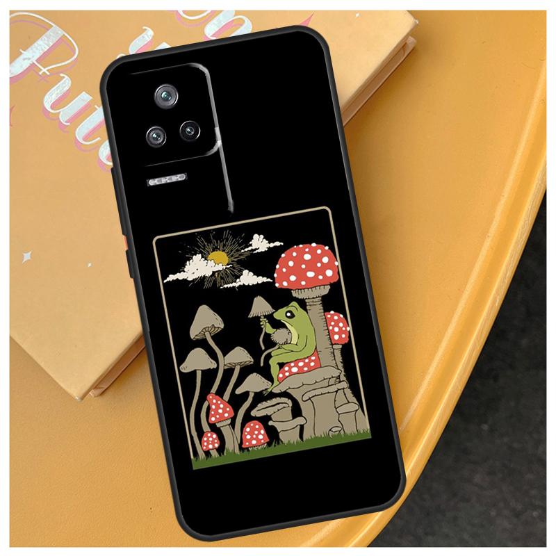 Cottagecore Aesthetic Frog Mushroom Funda For Xiaomi 17 Pro Max 15 14 Ultra 13T 14T 15T POCO X7 Pro X5 X6 F6 F5 F7 F8 Ultra Case
