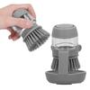 Automatically Add Liquid Dishwashing Brush Non Oily Cleaning Brush Kitchen Cleaning Tool(Gray )