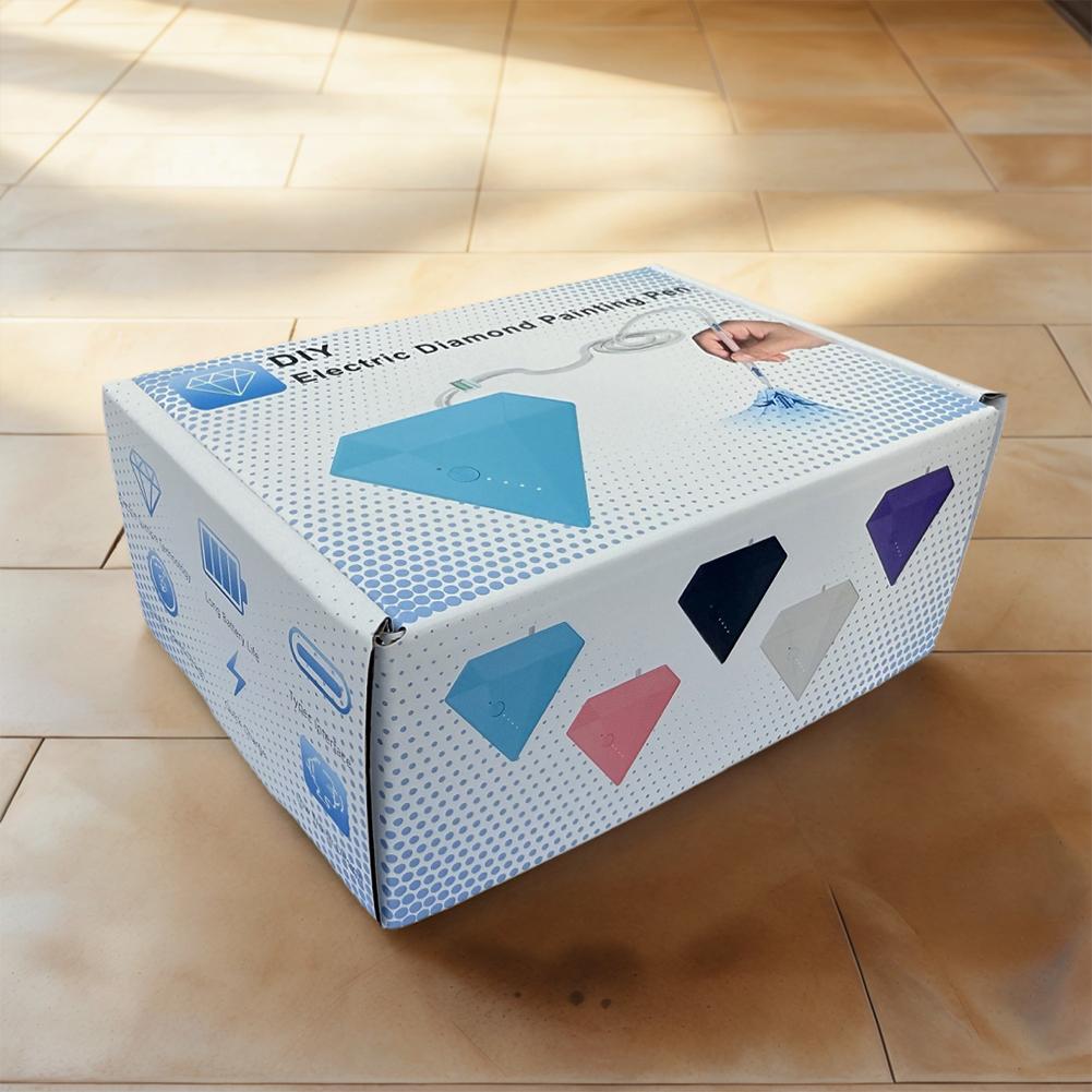 1 Set DIY Diamond Painting Pen Kit 1200mAh Rechargeable 3 Gears Adjustment Diamond Painting Vacuum Suction Point Drilling Tool