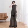Women's Sleeveless Top & Wide-Leg Pants Two-Piece Set
