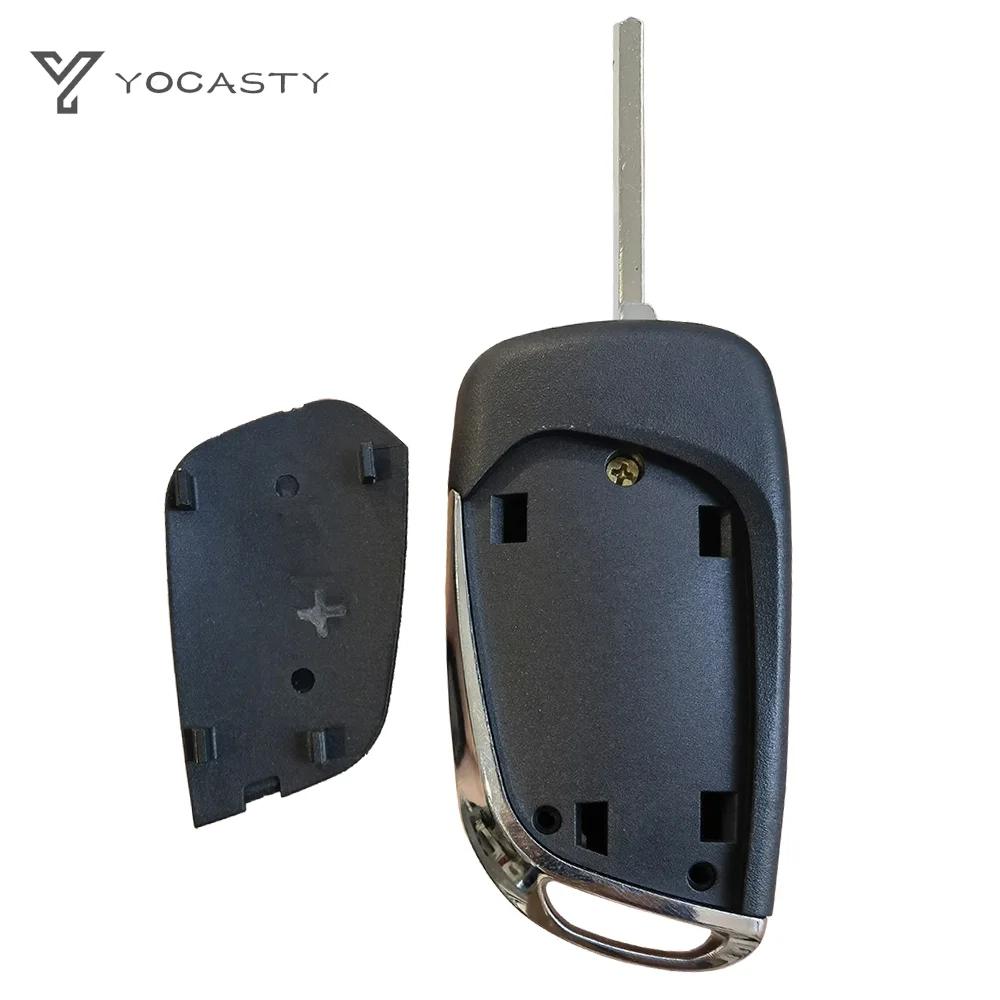 Yocasty Modified Remote Car Key Shell Flip Case For Citroen C2 C3 C4 C5 Berlingo For Peugeot 207 307 308 407 607 Hu83 Va2