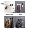 6Pcs Wall Storage Hooks Strong Load-bearing Punch Free Simple Installation Self-Adhesive Stainless Steel Hooks Set