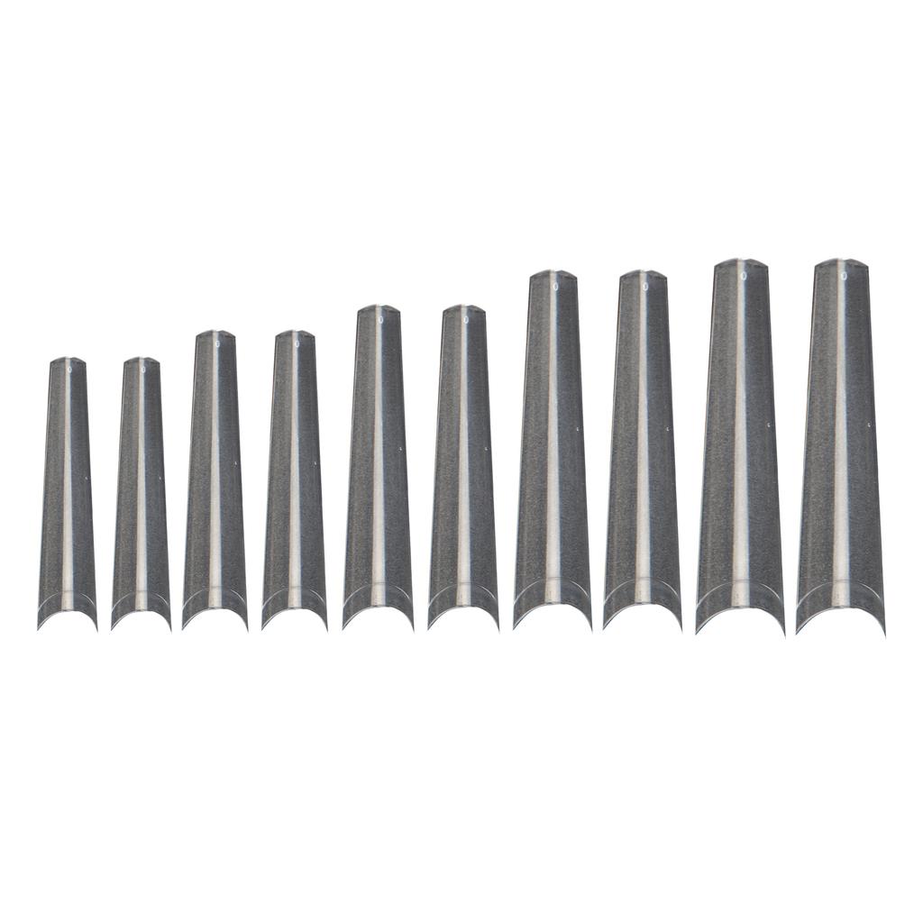 240pcs Long Fake Nail Professional Home Salon DIY Transparent Full Cover Nail Tip for Nail Artist Novice
