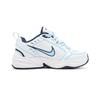 Nike Air Monarch 4 Chunky Sneakers Unisex Low Top White/Blue 415445-102(Team1166-blue)