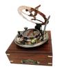 Pocket Sundial Compass  Nautical Decor for Home, for Him, Copper Sailboat Accessories, Engraved Compass Gift