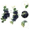 2 Pieces Artificial Flower Swags Decoration Hanging Wedding Arrangements for Entryway Celebrations
