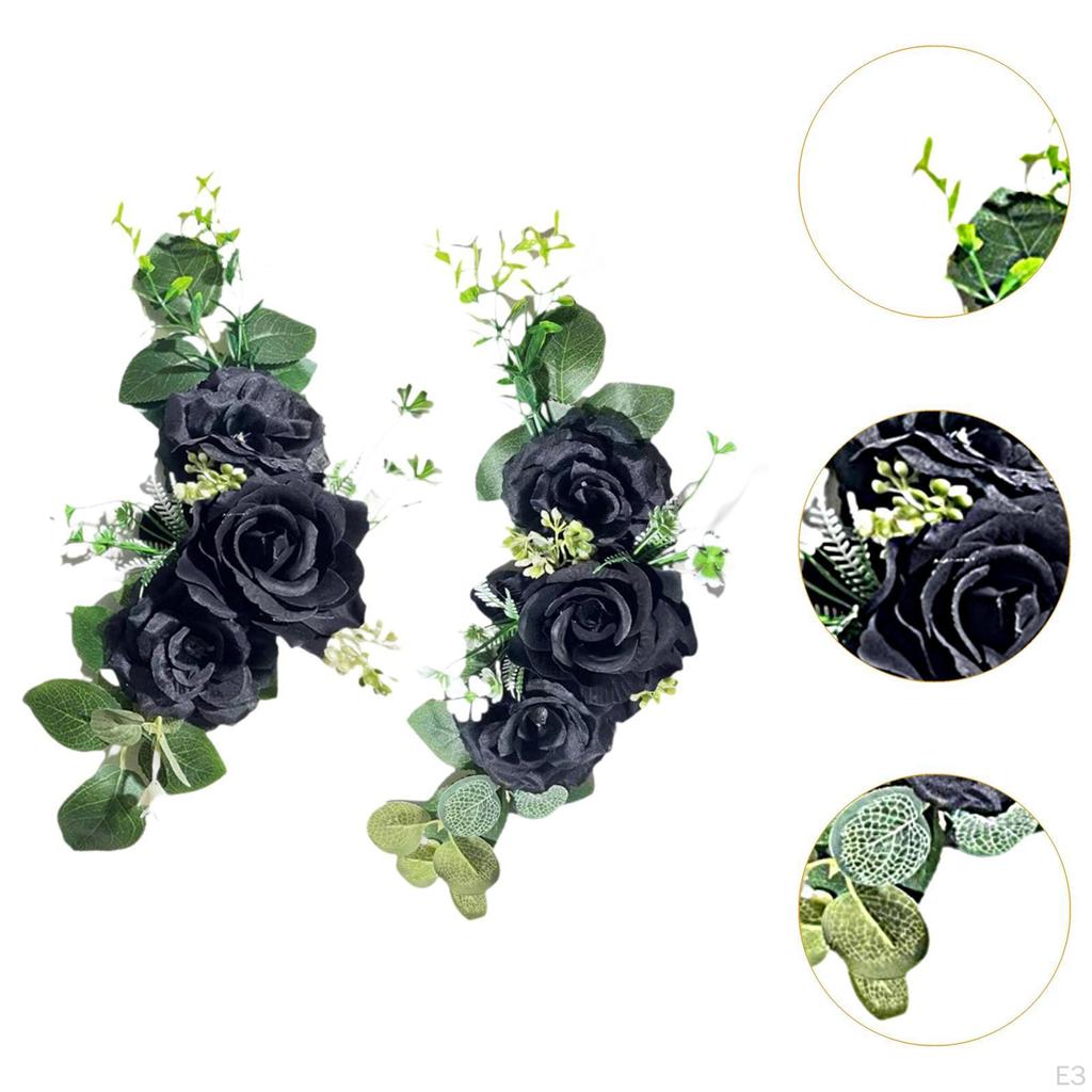 2 Pieces Artificial Flower Swags Decoration Hanging Wedding Arrangements for Entryway Celebrations