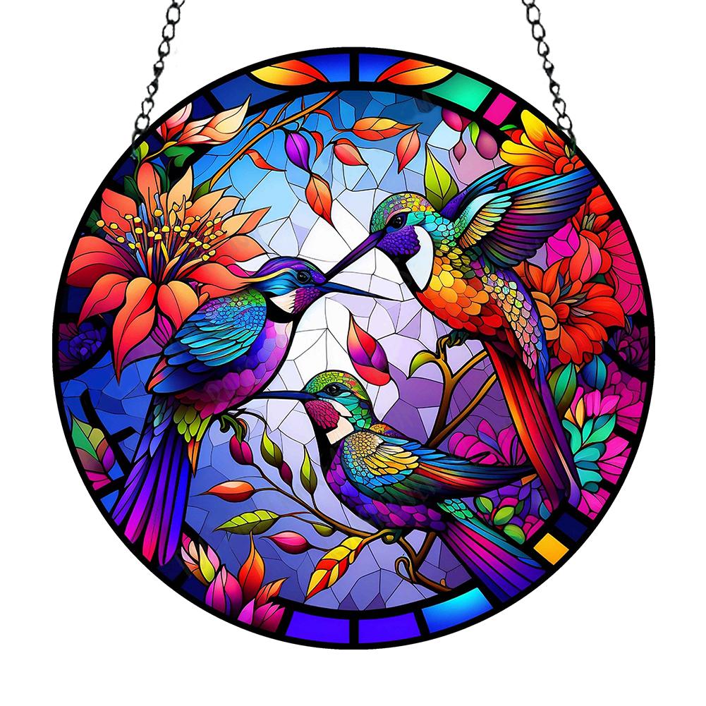 Sonnenfänger Heimdekoration Panel Eule Acryl Fensterpaneel Hängender Sonnenfänger Schmetterling für Garten Flure und Heimdekoration