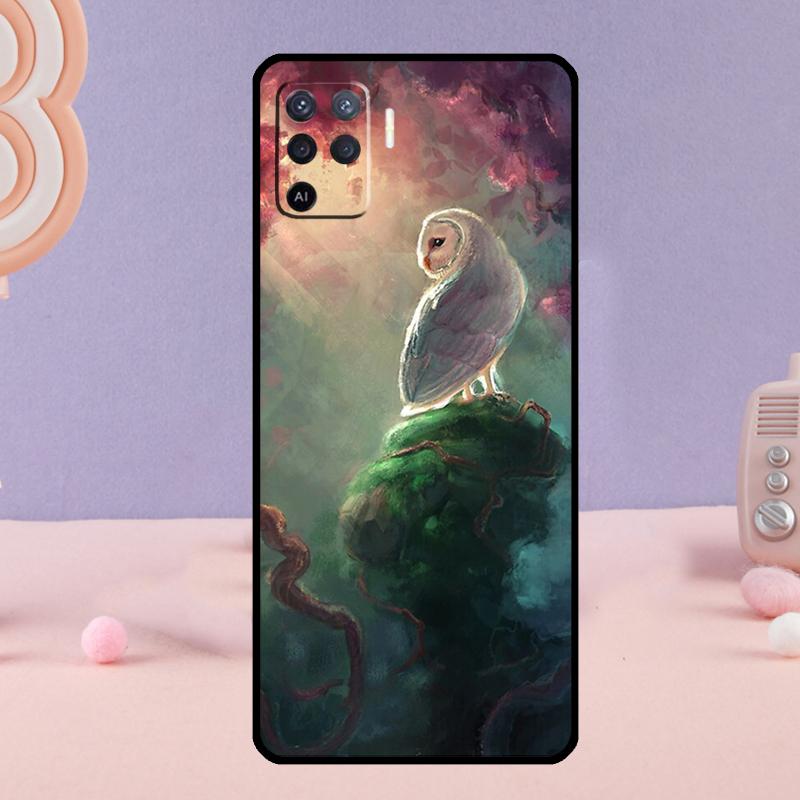 

Акварельная сова Животное Чехол для телефона Для Oppo A58 A18 A38 A78 A98 A17 A77 A80 A40 A60 A16 A76 A96 A74 A94 A54 A15 A57S OPPO A16