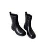 New retro square head thick heel women's short boots thick heel thin boots medium heel casual fashion women's boots