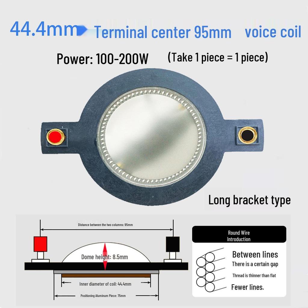 High-Frequency Voice Coil Diaphragm Repair Parts: 25-75 Core Round Flat Wire