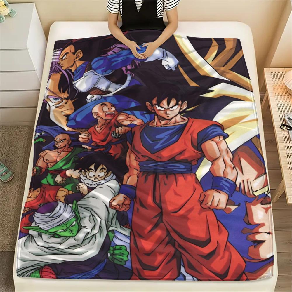 

1pc DRAGON BALL Print Flannel Blanket, High quality Comfortable for All Seasons, Home Decor, Warmth and Comfort, Perfect for Christmas Gifts34 80cm x 120cm