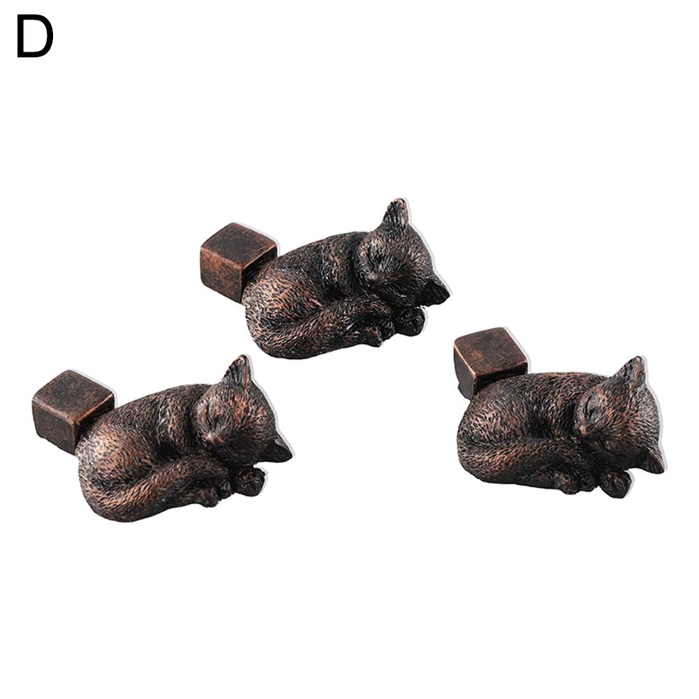 Plant Pot Feet Set of 3, Tortoise/Dog/Frog/Cat Resin Craft Pot Decorative Feet, Small 5.5cm Animal Statue Pot Base Planter Riser