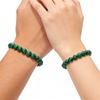 Minimalist Elegance 2Pcs Couple Bracelet Handmade Obsidian Malachite Tiger Eyes Paired Beaded Braslet Valentine Day Accessories