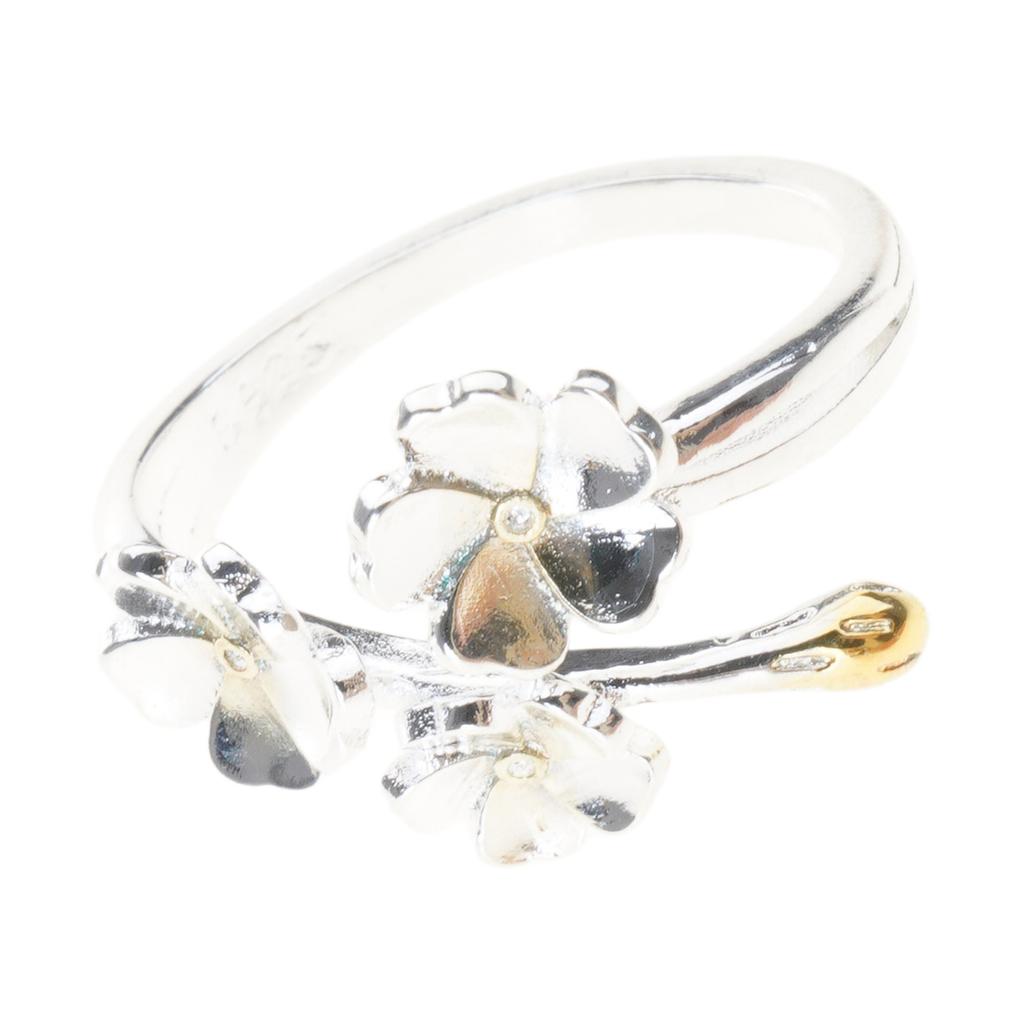 Fine Jewelry Adjustable Rings Unique Women's Adjustable Rings In Copper Materials With Elegant Floral Designs