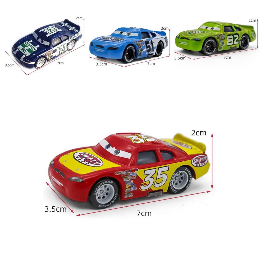 Strapazierfähige Autos Lightning Mcqueen Legierungs-Spielzeugmodell Sheriff und Cabrera für Kinder