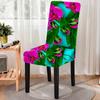 3D Print Dining Chair Cover Strech Elastic Floral Chair Slipcover for Seat Covers Kitchen Stools Home Hotel Decoration