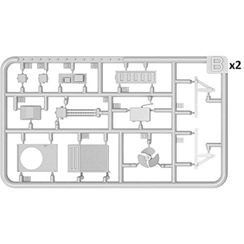 Miniart 1/35 Scale Air Conditioner Outdoor Unit and Satellite TV Antenna Plastic Model Kit MA35638