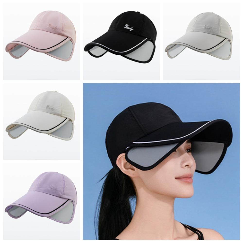 Quick Dry Retractable Sun Hat UV Protection Sunscreen Hat Lightweight Sunscreen Baseball Hat  Women