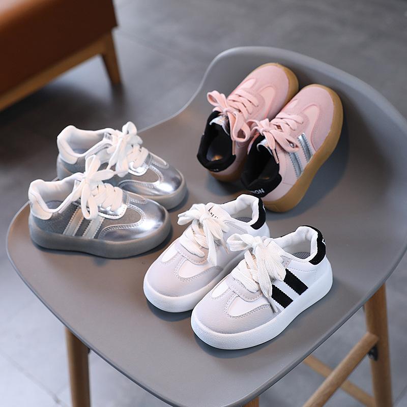 Children Sport Shoes Autumn Casual Shoes Girls Boys Trendy Sneakers Soft Sole Fashionable Skate Low Cut Sports Shoes
