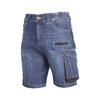 Blue Stretch Jeans Shorts With Reinforcement, 2Xl, Ce, Lahti