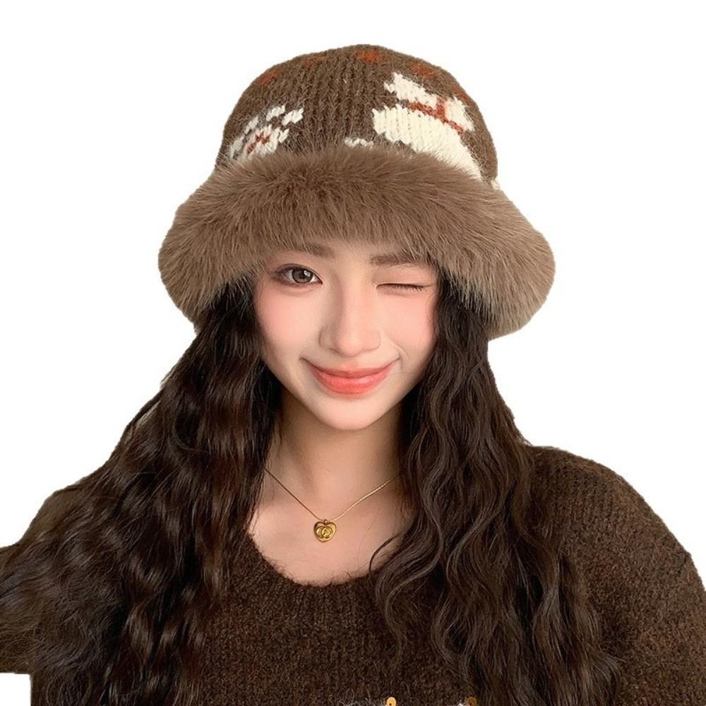 56cm to 58cm Earflap Hat Polyester Ear Protection Cap Warm Winter Knitted Hat Winter Season