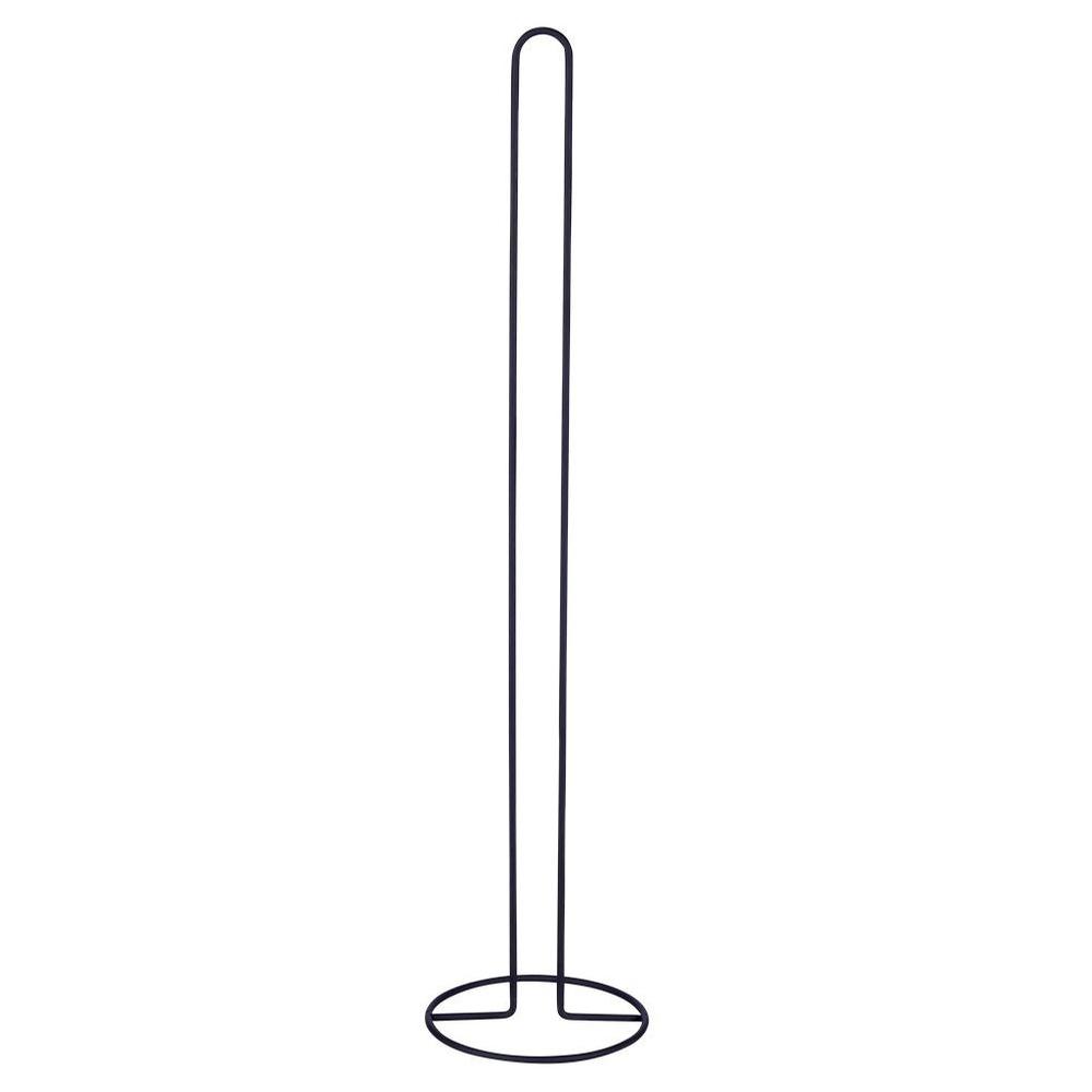 Black metal toilet paper stand 60 cm