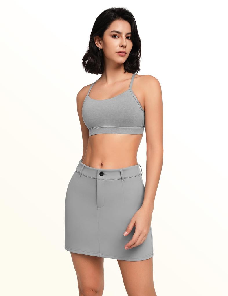 Yvette Sports Yoga Yoga Bra Gray Bra, Yoga, Women's, Bra, Y-Back, Padded, Non-Wired, Sweat-Absorbent, Quick-Drying, Stylish, Wear, Camisole, Top, L,