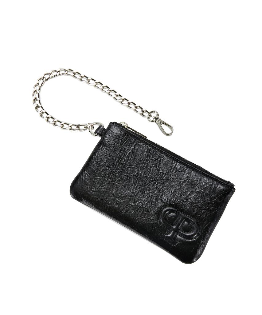Christine Project Cp Zipper Pouch Wallet(Black Pepper)