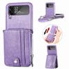 Anti -Knock Card Slot Leather Wallet Case For Samsung Galaxy Z Flip4 5g Flip 4 Flip3 Flip 3 Full Protection Mobile Phone Cover