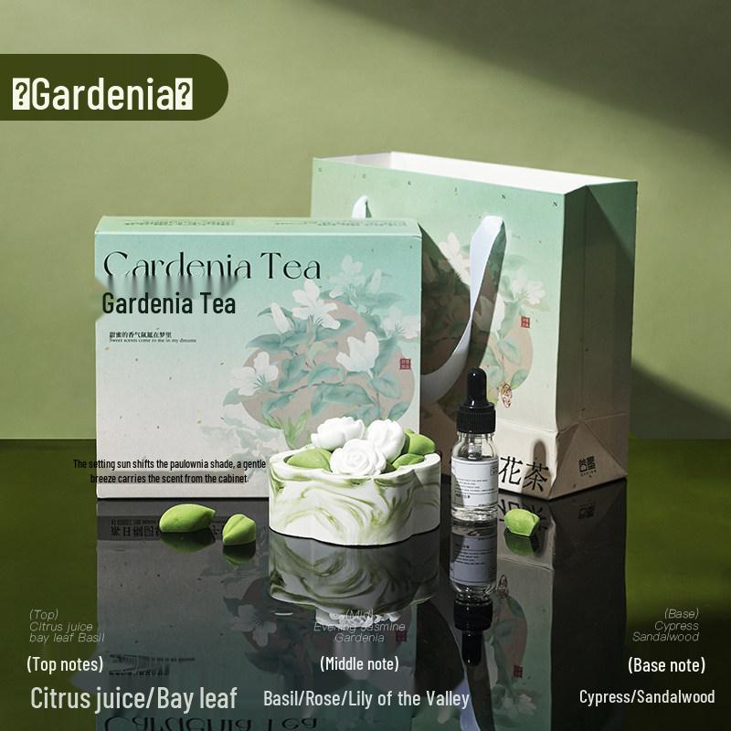 Flameless Gardenia Aroma Diffuser Gift Box for Girls, Long-Lasting Home Fragrance, Perfect Birthday or Party Favor