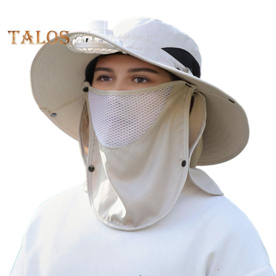 

Кепка с защитой лица и шеи от солнца UPF 50+, защита от ультрафиолета, дышащая, с солнечной батареей, для мужчин, для летней рыбалки и активного отдыха, с широкими полями бежевый