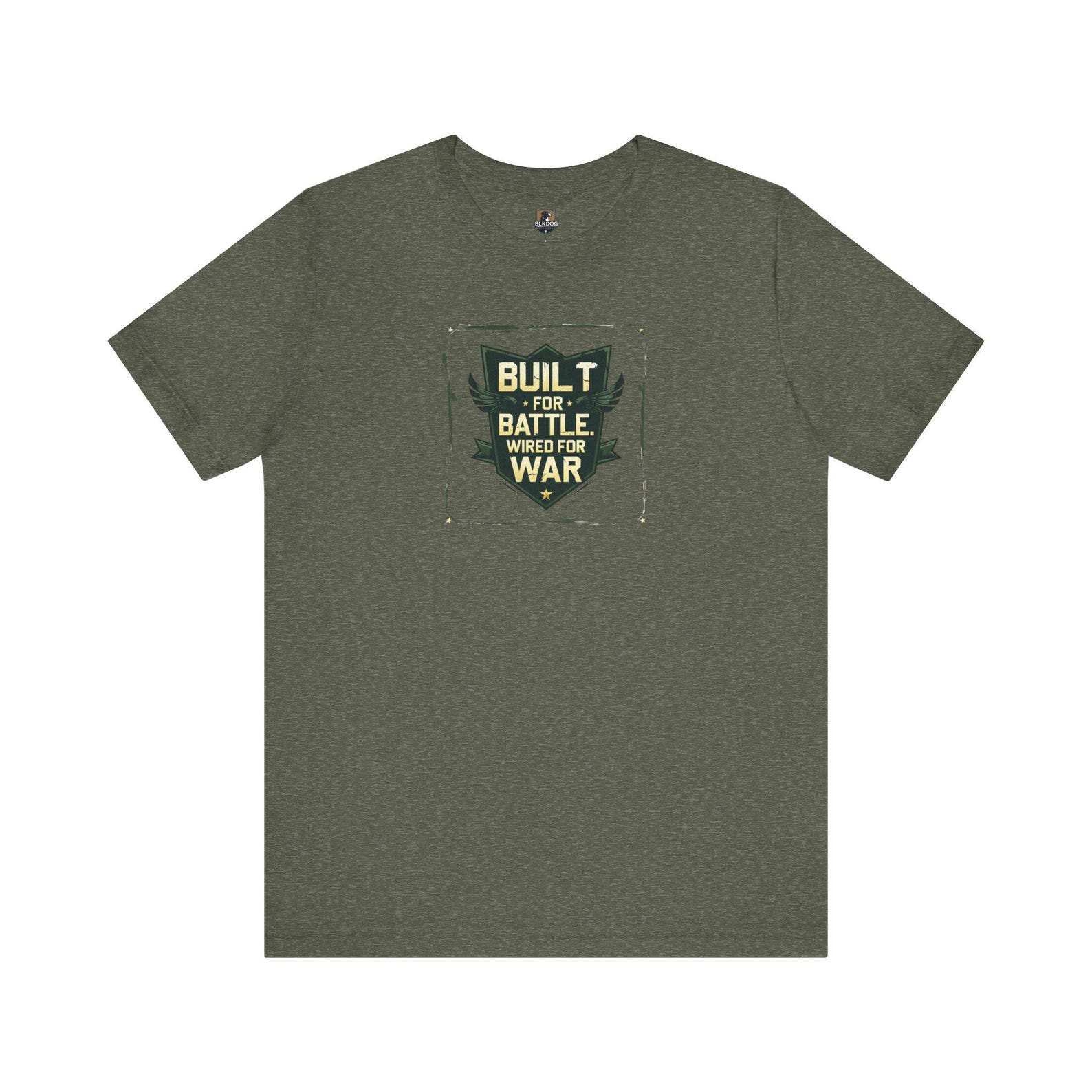 Battle-Ready Unisex Tee, Built for Battle T-Shirt, Graphic Tee, Casual Wear, Gift for Warriors, Outdoor Adventure L
