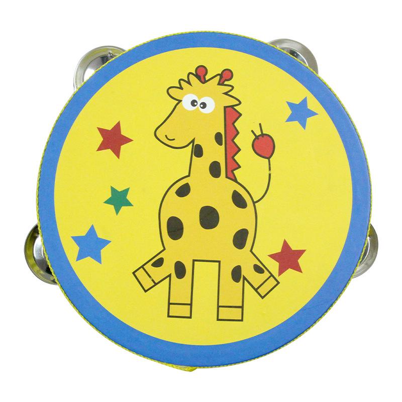 Wooden Tambourine for Early Childhood Music and Dance