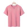 Mom's Plus Size Casual Summer Short-Sleeve T-Shirt - Loose, Stylish, Versatile Top for Middle-Aged and Elderly Women