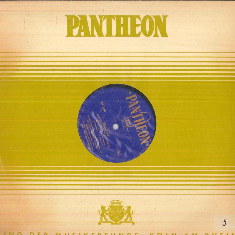 

LP Record FERDINAND GROSSMANN, WIENER SYMPHON - Bruckner Grosse Messe Nr3 In F-moll XP2660 PANTHEON 1955 Germany Classical Used