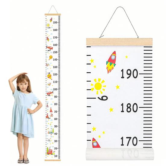 Hanging Kids Growth Chart Precise Scale Children Room Nursery Bedroom
