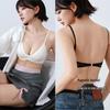 Summer U-Shaped Lace Backless Wireless Bra with Magnetic Buckle