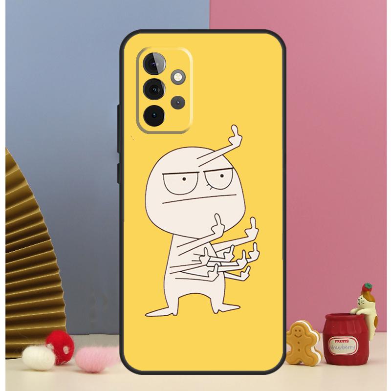 Funny Middle Finger Memes Phone Case For Samsung Galaxy A12 A32 A52 A14 A24 A34 A54 A53 A33 A13 A15 A25 A71 A51 Cover