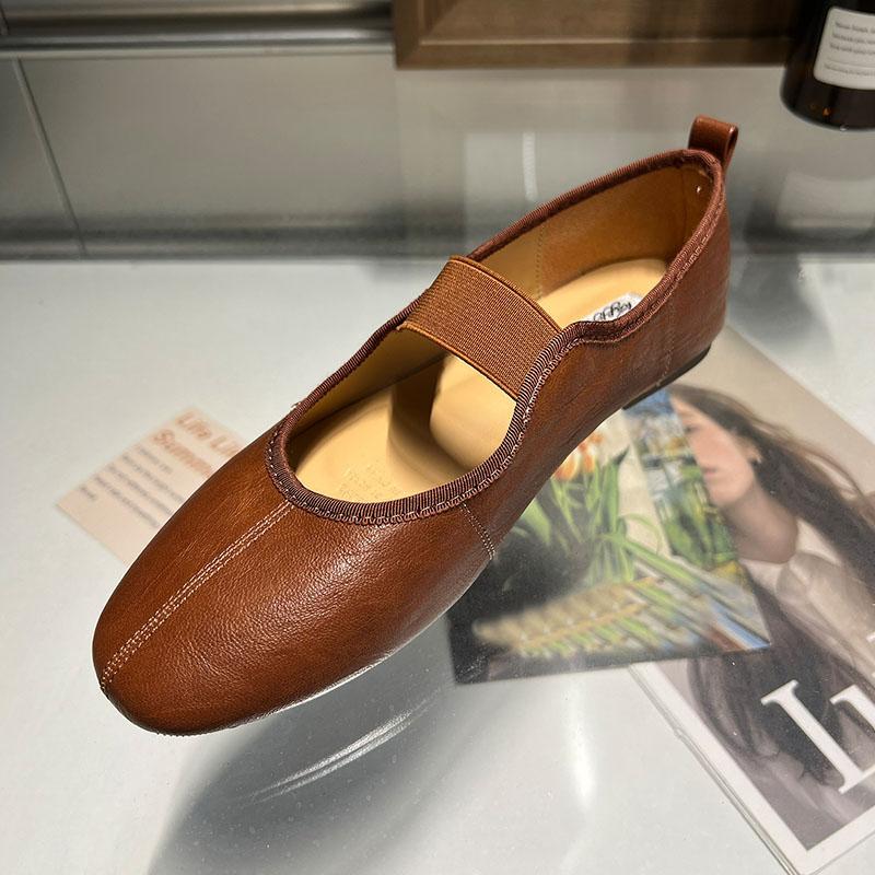 Fashion Fashion Elastic Band Women Flats Mary Janes Shoes Soft Female Shallow Footwear Round Toe Ladies Flats Slip On Shoes  lady