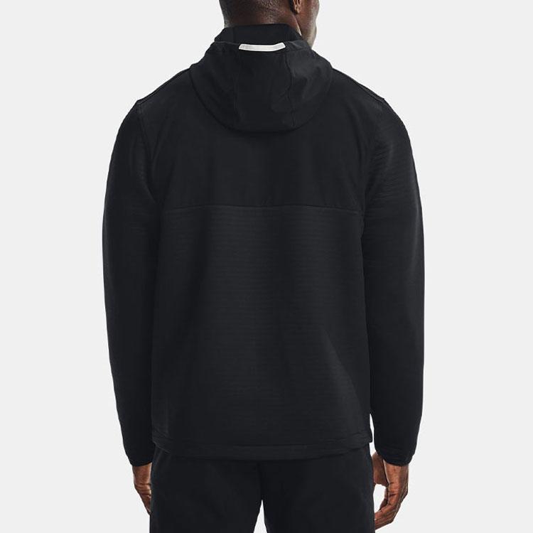Under Armour Storm Daytona Full Zip Golf Casual Jacket Men Outerwear Black 1366279-001