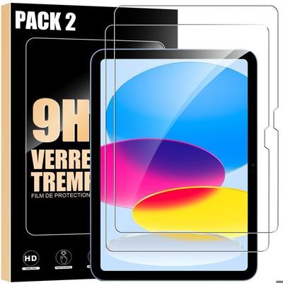 Härdat Glas - 2-pack - för iPad 11" (A16) / 10,9" (10:e generationen) - Stötskydd 9H - Enkel installation