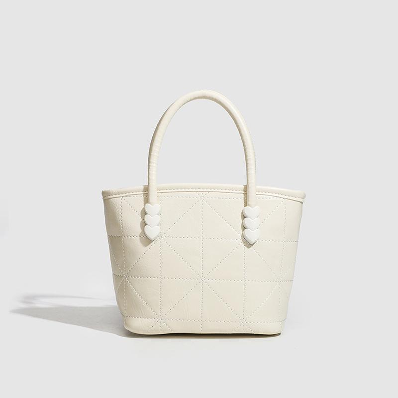 

Fashion Foreign Style Popular Handbag Bag Vegetable Basket Bag Niche High-End Women S Bag Shoulder Messenger Bag білий