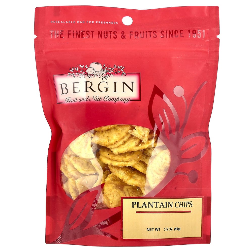 Burjine Fruits & Nut Company Plantain Chips, 99g (3.5oz)