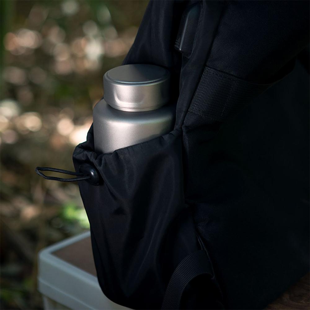 Lixada 1L Ti Water Bottle Leak-proof Sport Water Bottle with 750ml Hanging Pot for Outdoor Camping