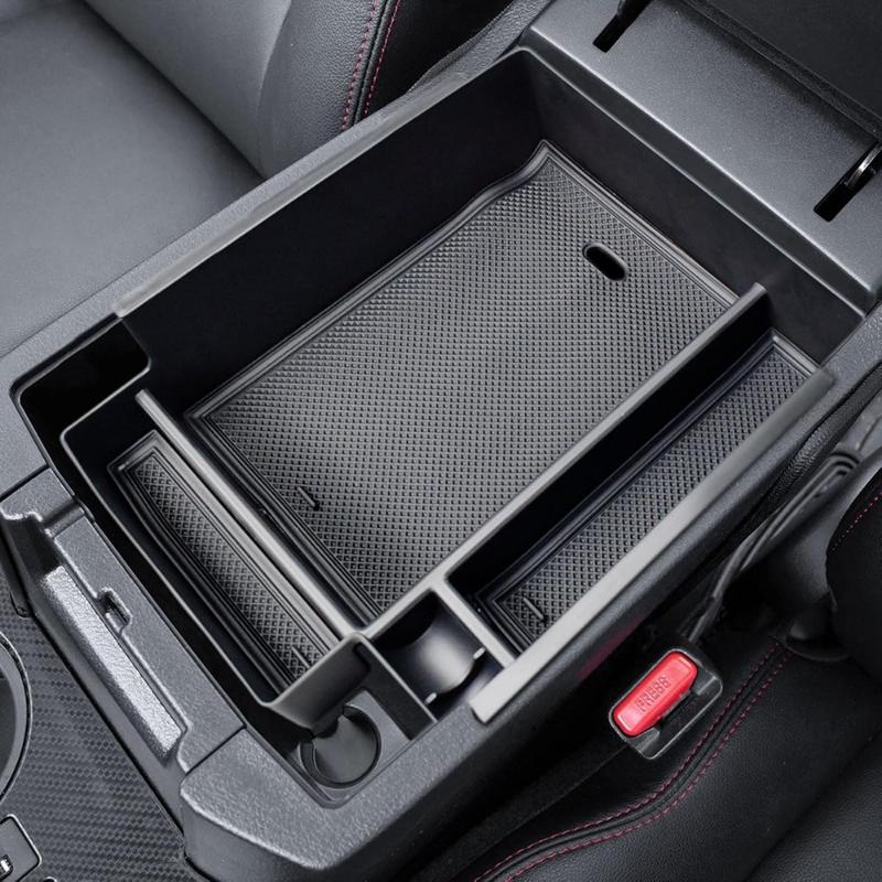 Premium ABS Center Console Tray For Toyota 4Runner 2010-2024 Durable Anti-Slip Armrest Storage Box Car Styling Accessories